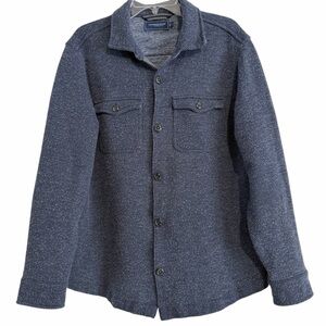 Vineyard Vines by Shep & Ian Knit Shirt Shacket Sz Large Navy Blue